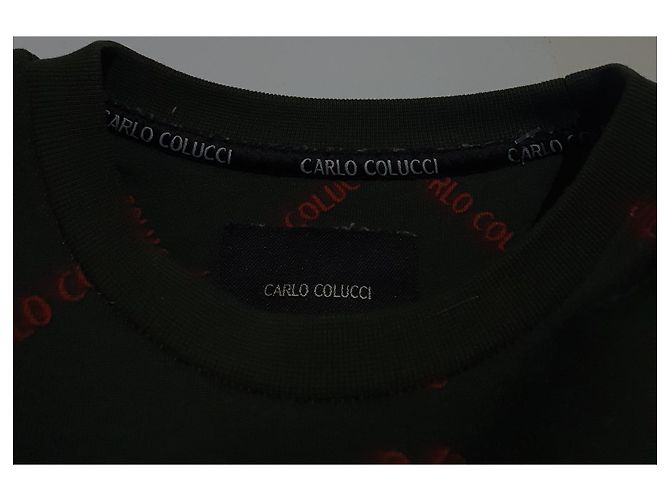 Autre Marque CARLO COLUCCI Sweatshirt Grün Baumwolle Größe S Mehrfarben - Ansicht 4