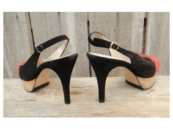 Autre Marque Accessori per la diffusione delle pompe slingback p 39,5 Nero Corallo - vista 4