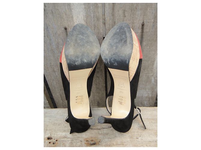 Autre Marque Accessori per la diffusione delle pompe slingback p 39,5 Nero Corallo - vista 5