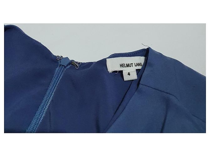 Vestido de seda azul Helmut Lang - vista 6