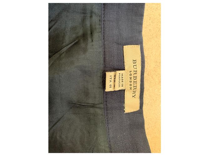Falda Burberry London de algodón azul oscuro - vista 3
