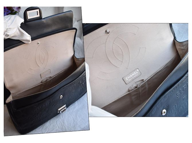Chanel Jumbo de coleccionista 2.55 Dbl Flap Bag Negro - vista 11