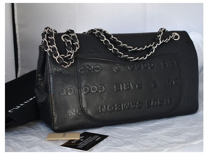 Chanel Jumbo de coleccionista 2.55 Dbl Flap Bag Negro - vista 14