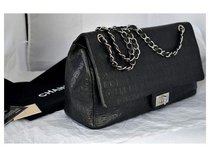 Chanel Jumbo de coleccionista 2.55 Dbl Flap Bag Negro - vista 16