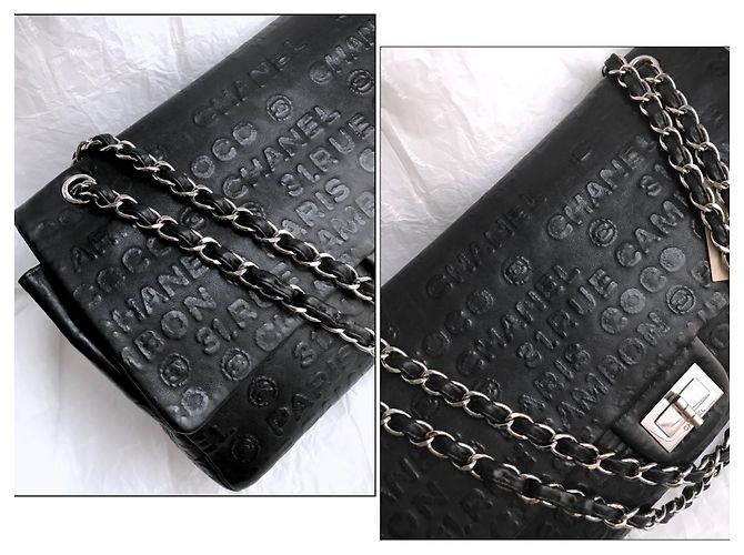 Chanel Jumbo de coleccionista 2.55 Dbl Flap Bag Negro - vista 19