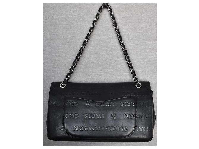 Chanel Jumbo de coleccionista 2.55 Dbl Flap Bag Negro - vista 4