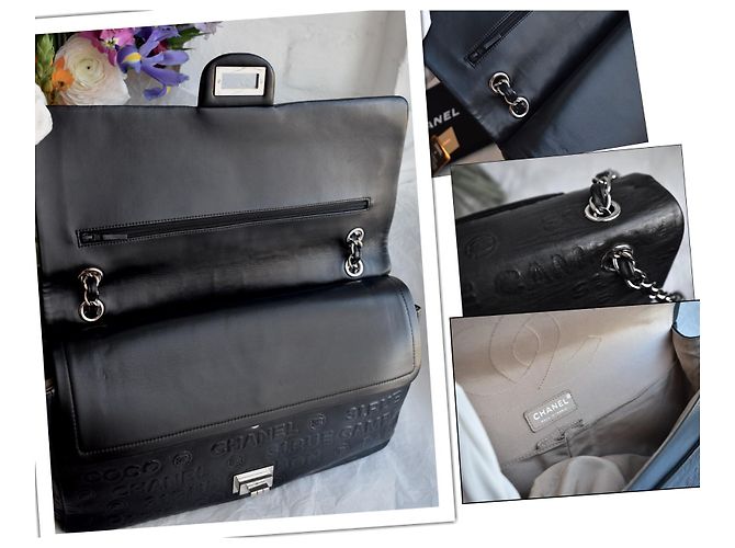 Chanel Jumbo de coleccionista 2.55 Dbl Flap Bag Negro - vista 5