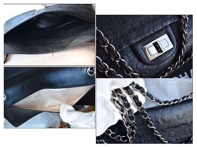 Chanel Jumbo de coleccionista 2.55 Dbl Flap Bag Negro - vista 7
