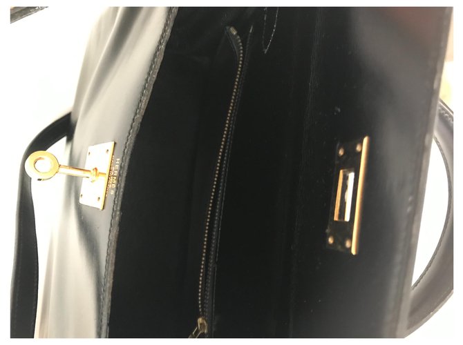 Hermès Kelly Cuir Noir Ref.163093 - Joli Closet