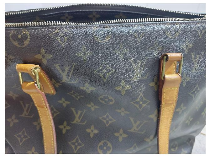 Louis Vuitton Cabas Mezzo Borsa Tote Monogram Canvas Marrone Beige - vista 11
