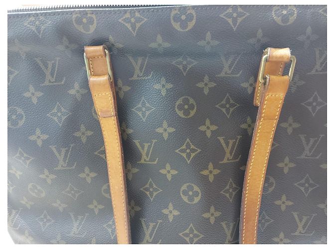 Louis Vuitton Cabas Mezzo Borsa Tote Monogram Canvas Marrone Beige - vista 12