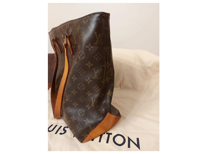 Louis Vuitton Cabas Mezzo Borsa Tote Monogram Canvas Marrone Beige - vista 9