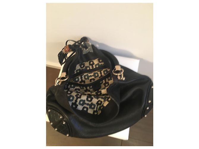 Borsa a mano Gucci Indy grande in pelle nera Nero D'oro - vista 7