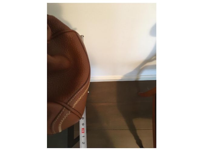 Prada Umhängetasche aus Leder Cognac Silber Hardware - Ansicht 12