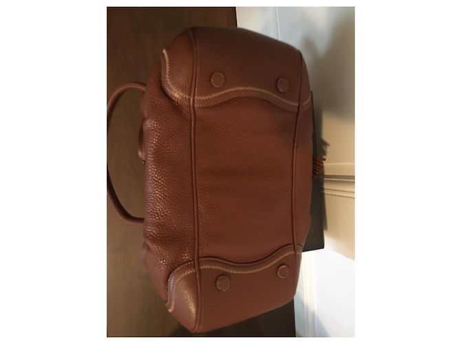 Prada Umhängetasche aus Leder Cognac Silber Hardware - Ansicht 13