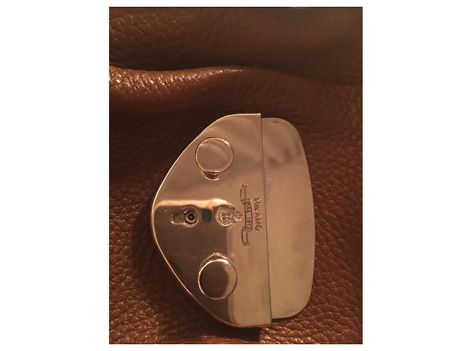 Prada Umhängetasche aus Leder Cognac Silber Hardware - Ansicht 7