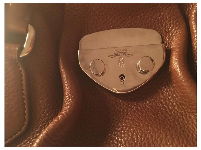 Prada Umhängetasche aus Leder Cognac Silber Hardware - Ansicht 9