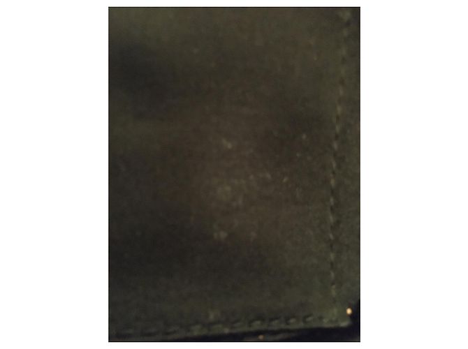 Pochette Gucci in pelle e seta nera Nero - vista 10
