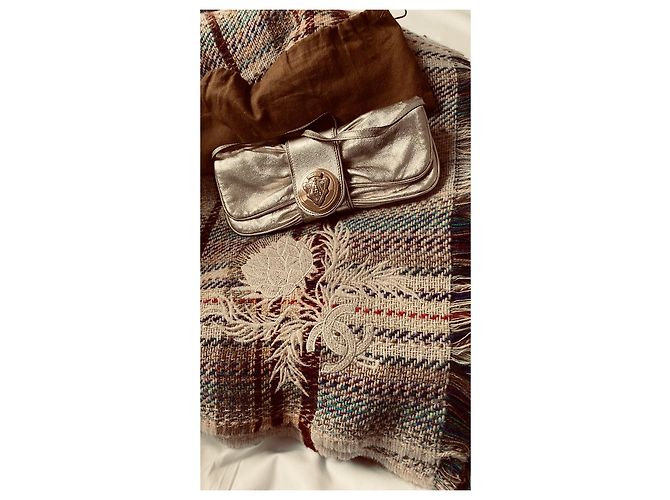 Pochette Gucci in pelle oro D'oro - vista 11