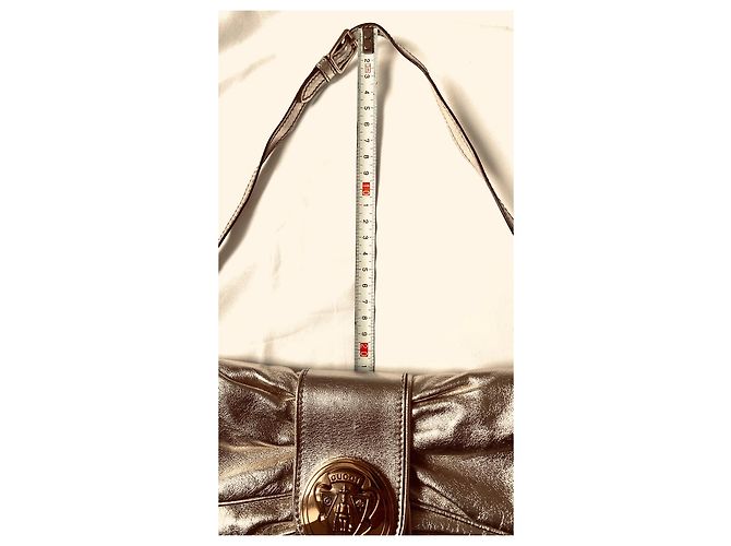 Pochette Gucci in pelle oro D'oro - vista 14