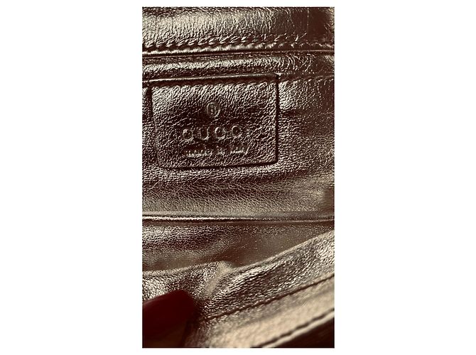 Pochette Gucci in pelle oro D'oro - vista 6