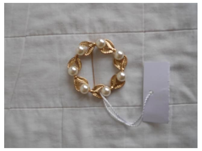 Weekend Max Mara Spilla con perle finte MAX MARA WEEKEND Bianco D'oro - vista 3