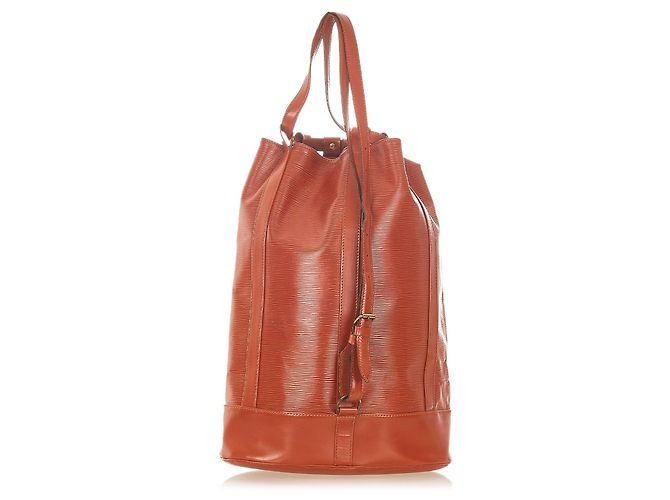 Louis Vuitton Brown Epi Randonnee PM Marrone - vue 3