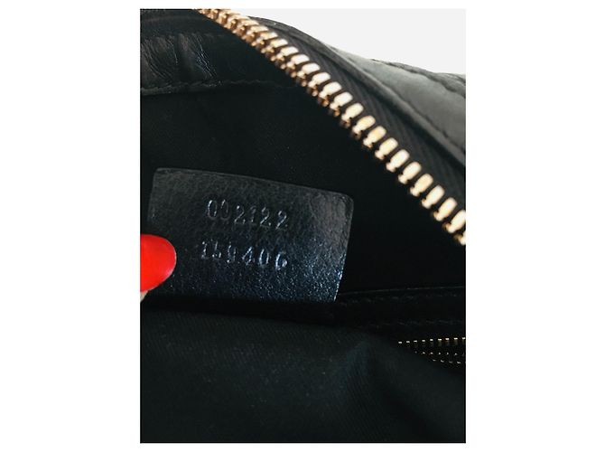 Gucci Bamboo Handtasche aus Pythonleder Schwarz Silber Hardware - Ansicht 7
