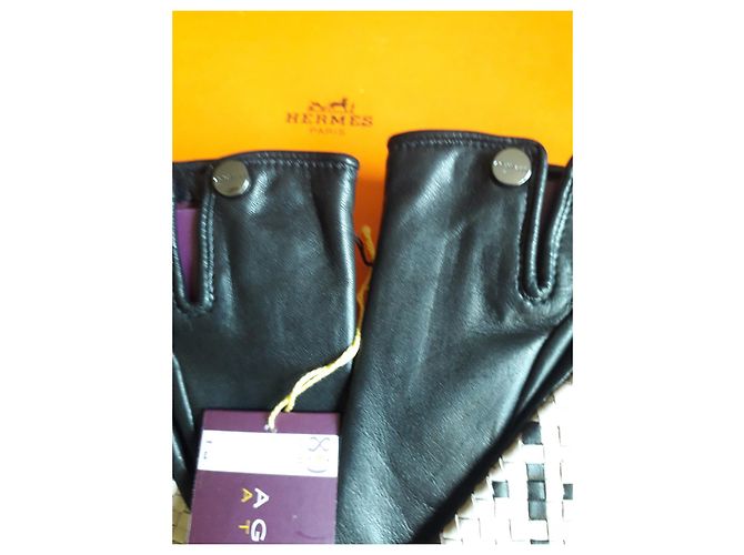 Agnelle Geflochtene Lammfell-Chloé-Handschuhe - Ansicht 3