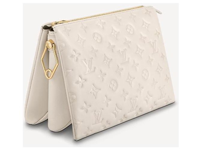 Coussin Borsa a mano Louis Vuitton Couscin PM pelle beige - vista 2