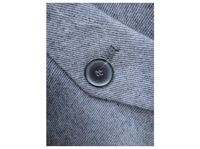 Chaquetón Lacoste Gris de Lana y Algodón Talla 40 - vista 6