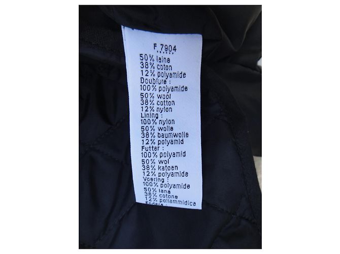 Chaquetón Lacoste Gris de Lana y Algodón Talla 40 - vista 8