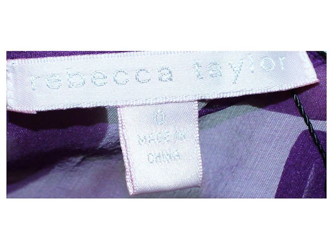 Rebecca Taylor Top de seda morado Púrpura - vista 6