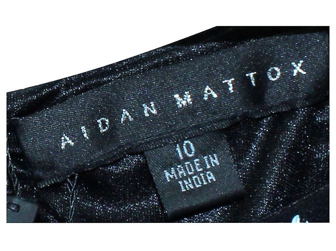 Aidan Mattox Schwarzes Paillettenkleid - Ansicht 6