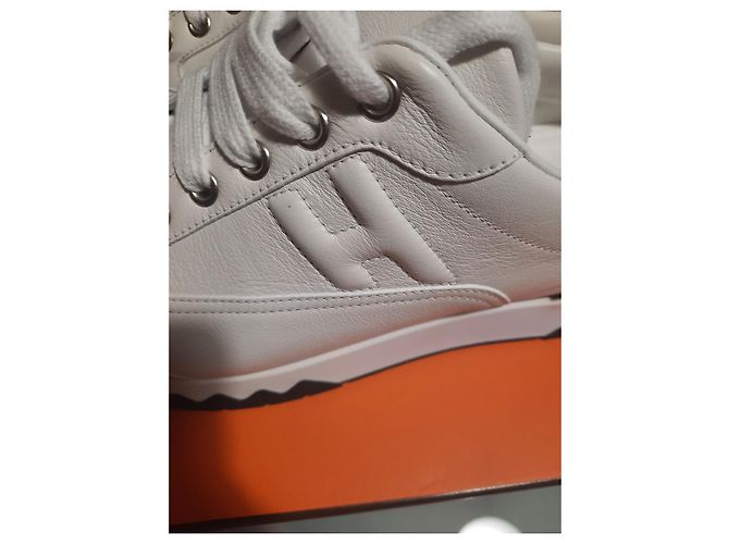Hermès Femme Trail Sneaker Leder Weiß - Ansicht 2