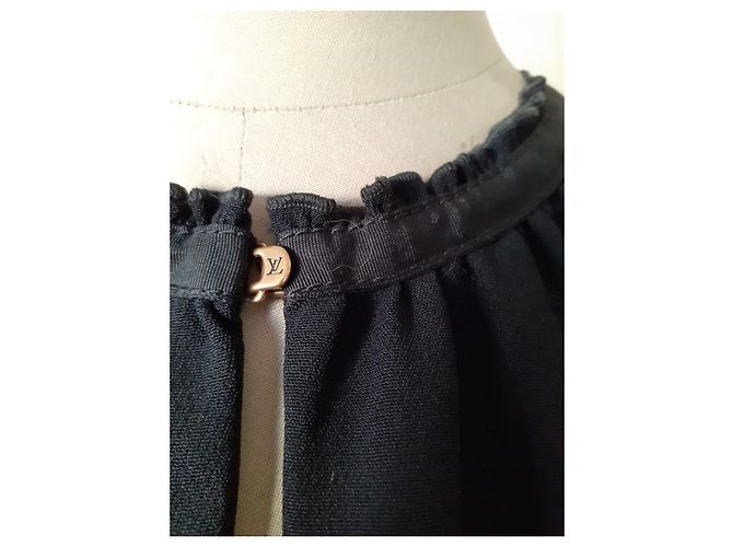 Louis Vuitton Schwarzes Abendkleid aus Viscose mit Seidenfutter - Ansicht 3