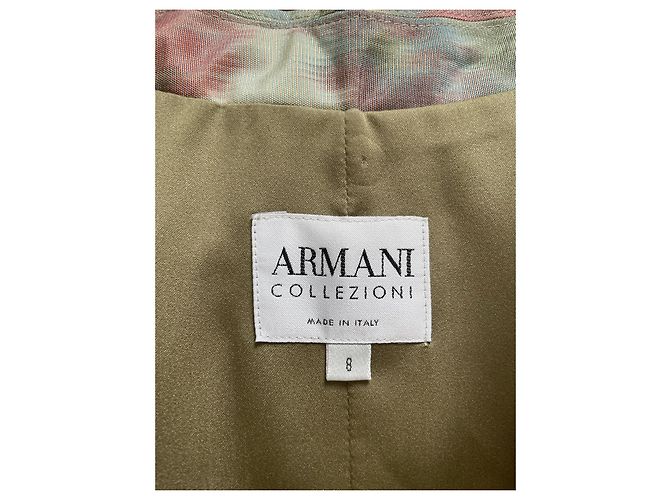 Armani Collezioni Printed Fitted Shoulder Jacket Multiple colors - view 3