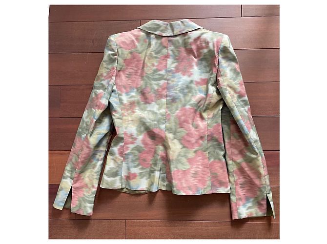 Armani Collezioni Printed Fitted Shoulder Jacket Multiple colors - view 5
