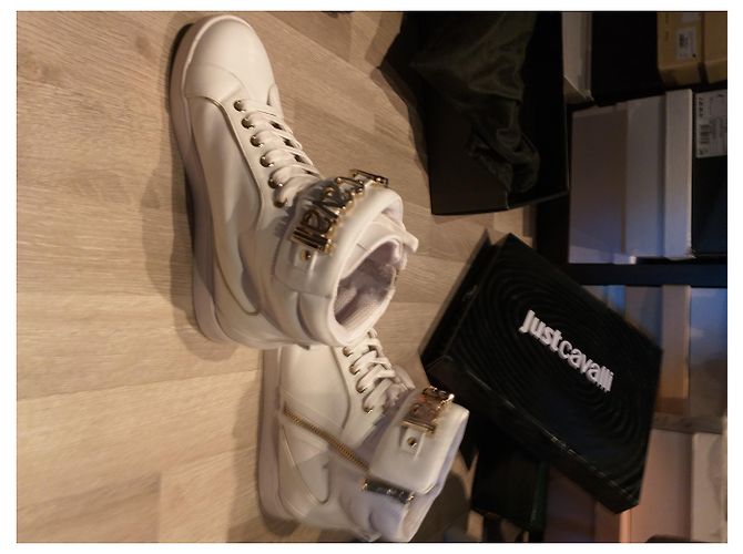 Sneakers Just Cavalli in pelle bianca 38 Bianco - vista 4