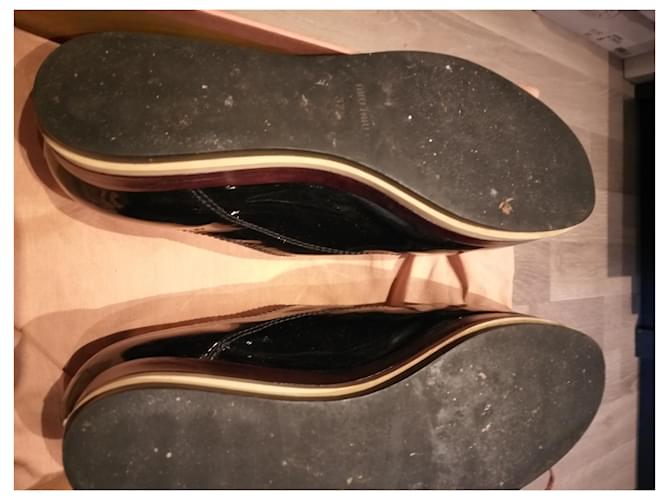 Derby Miu Miu in vernice nera Nero - vista 5