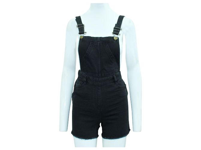 Maje Salopette di jeans nera - vista 2