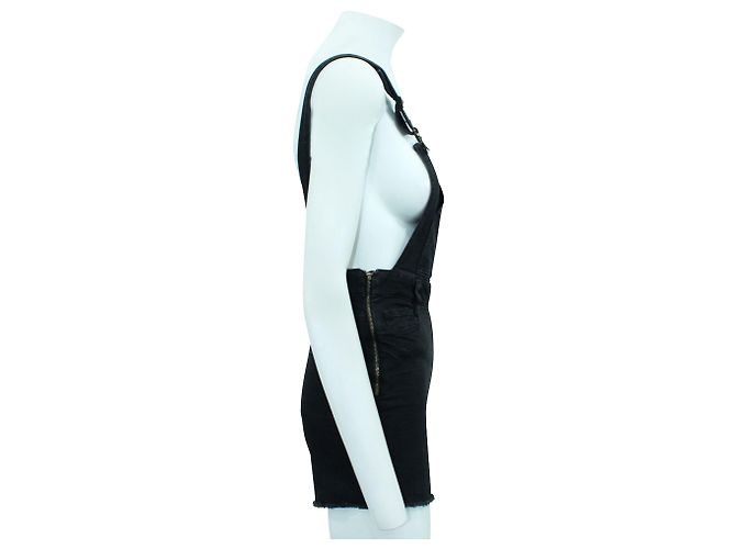 Maje Salopette di jeans nera - vista 4