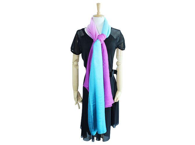 Hermès Sciarpa Etole Plume Sunrise Cashmere Multicolore - vista 4