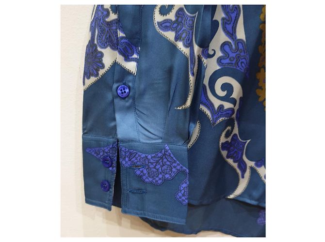 Etro camicia seta multicolor paisley Multicolore - vista 2