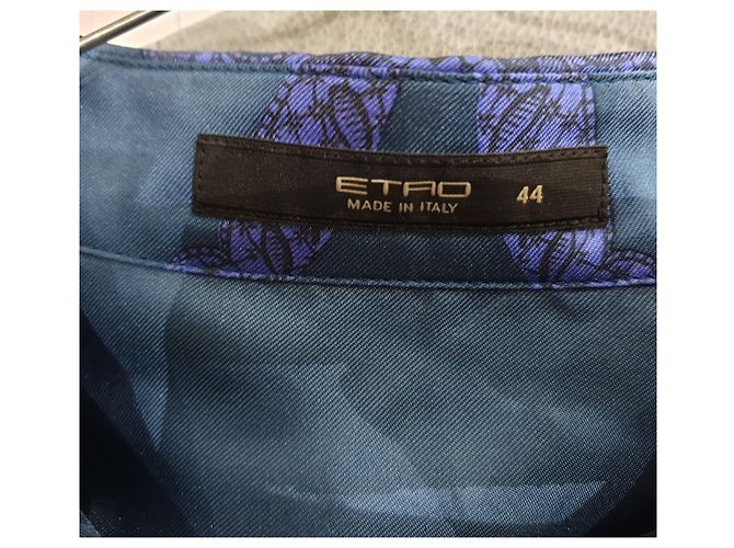 Etro camicia seta multicolor paisley Multicolore - vista 4