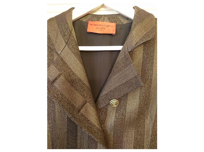 Giacca Emanuel Ungaro Parallele Paris Nera e Oro Viscosa Nero D'oro - vista 3