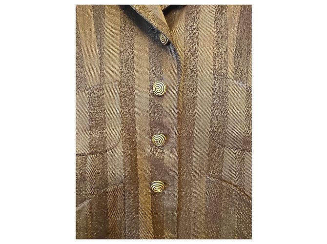 Giacca Emanuel Ungaro Parallele Paris Nera e Oro Viscosa Nero D'oro - vista 4