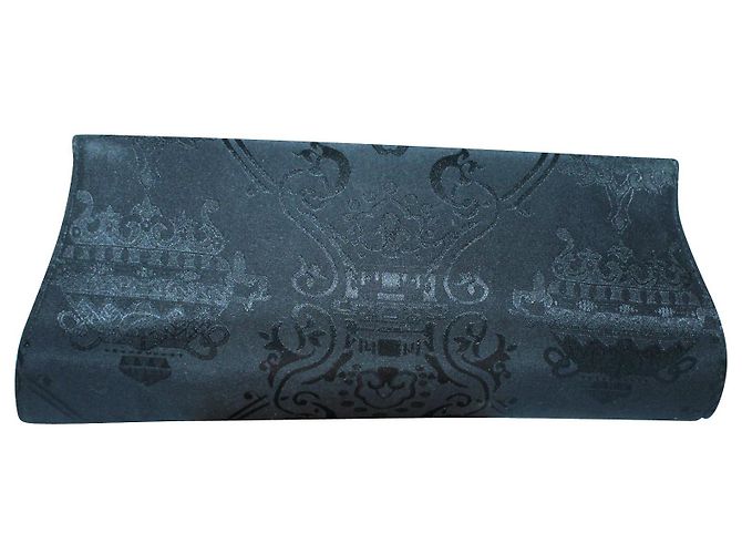 Shanghai Tang Pochette goffrata in tessuto nero - vista 3