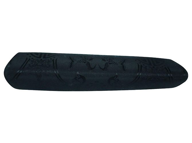 Shanghai Tang Pochette goffrata in tessuto nero - vista 6