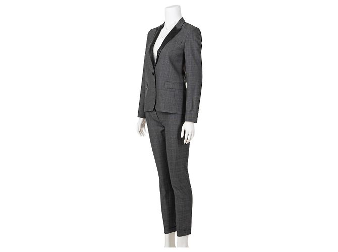 The Kooples Abito in pelle con revers a scacchi - vista 4
